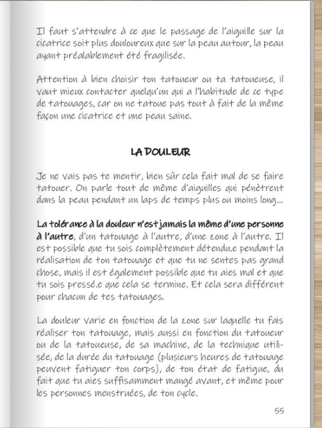 Livre "Le guide du premier tatouage"