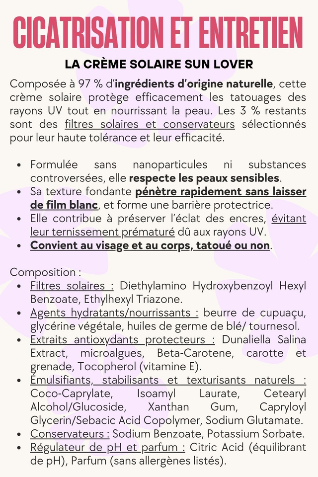 Crème solaire SUN LOVER
