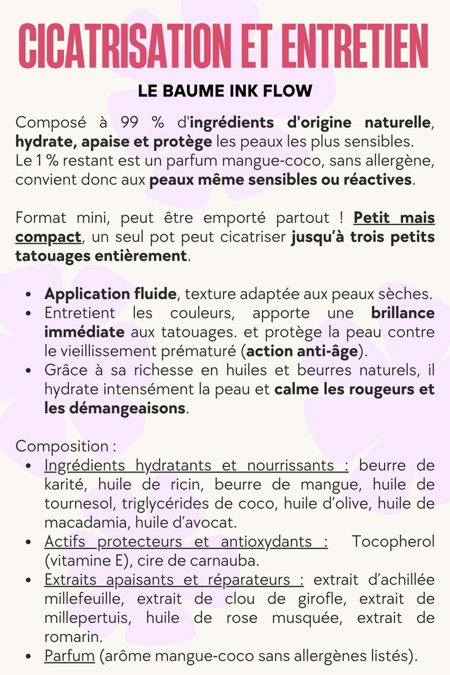 Kit de soin INK STARTER DUO